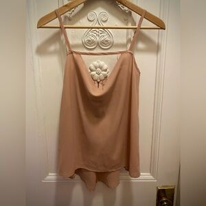 Sparkle & Fade Peach Zip-Up Top